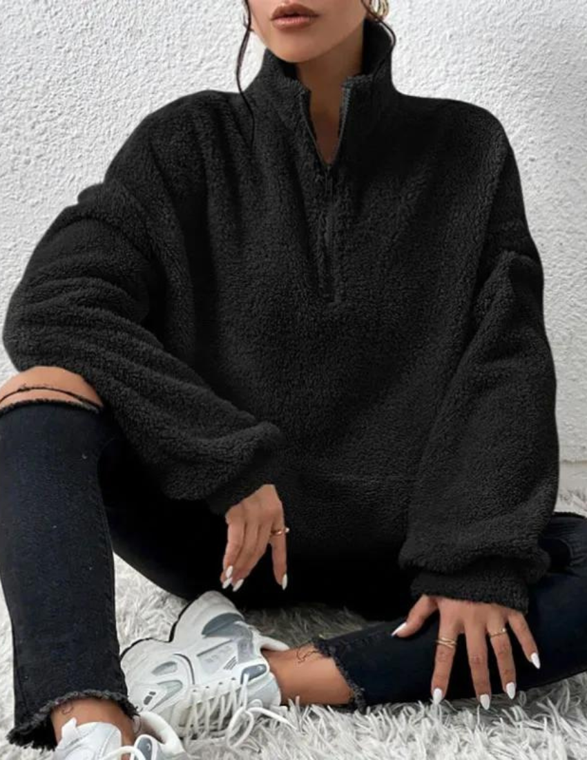Fluffy Fleece Half-Zip