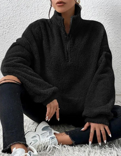 Fluffy Fleece Half-Zip
