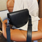 Crescent Bag Faux Leather with Zip and Removable Strap