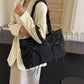 Tote Bag Nylon with Zip Closure and Adjustable Knotted Handles