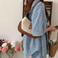 Shoulder Bag Textured Canvas with Faux Leather Trim and Twist-Lock