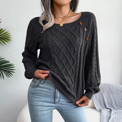 Square Neck Cable Jumper