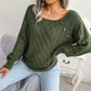Square Neck Cable Jumper