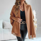Fringe Hem Knit Poncho
