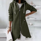 Longline Zip-Up Hoodie