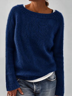 Fluffy Wide Neck Jumper