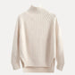 Ribbed Roll Neck Jumper with Side Slits