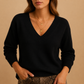 Ribbed V-Neck Jumper