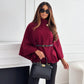 Cape Sleeve Belted Jumper
