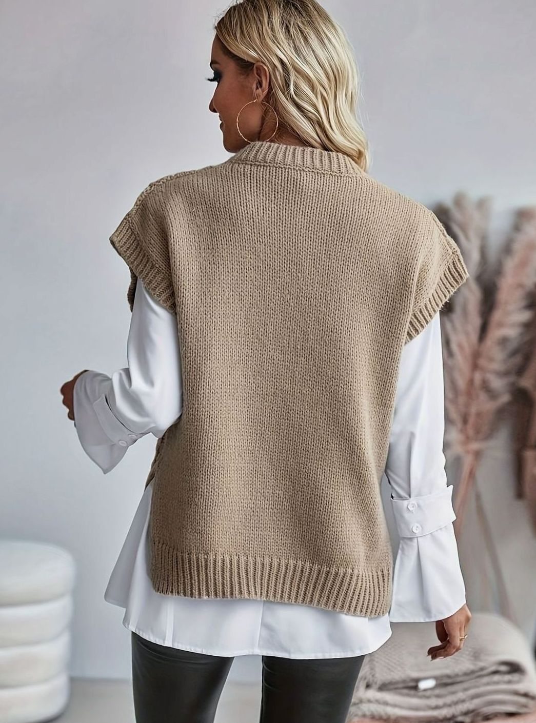 Chunky Cable Jumper Vest
