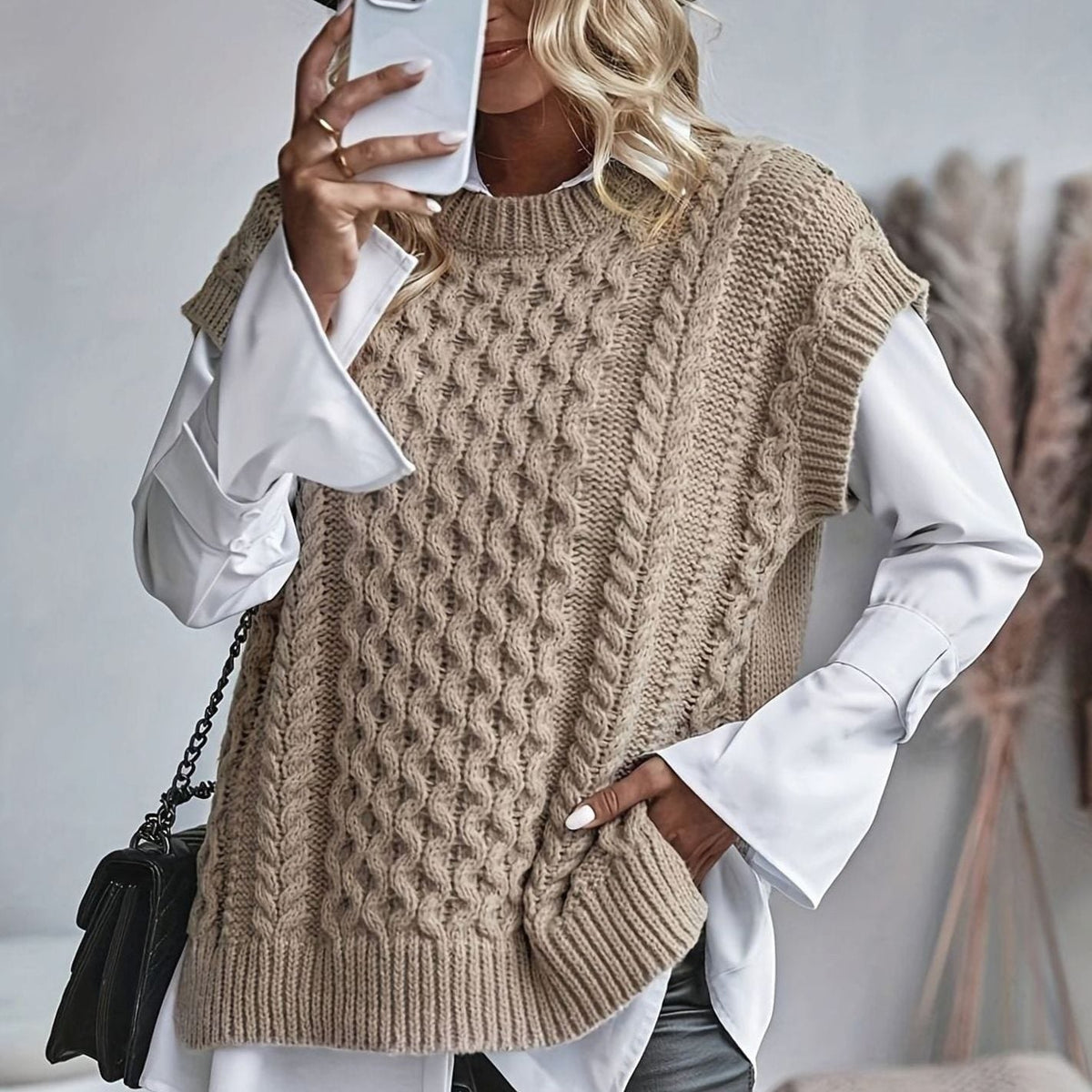 Chunky Cable Jumper Vest
