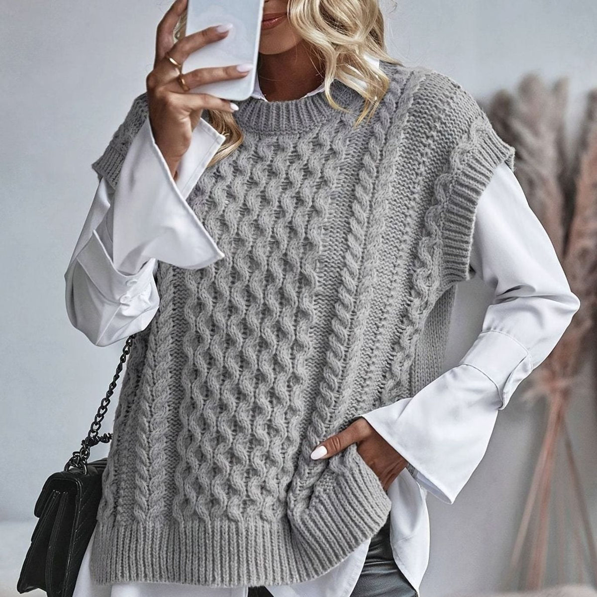 Chunky Cable Jumper Vest