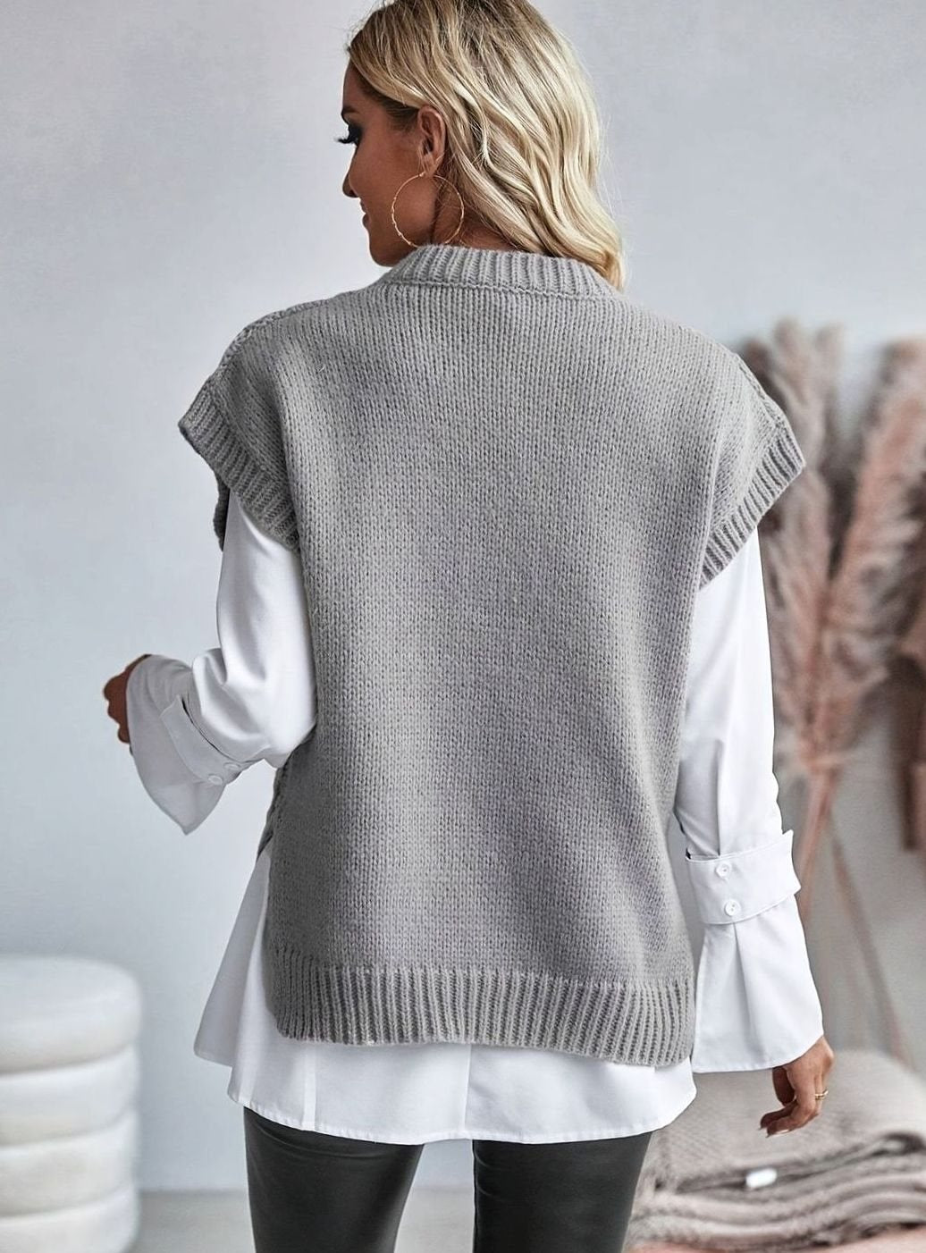 Chunky Cable Jumper Vest