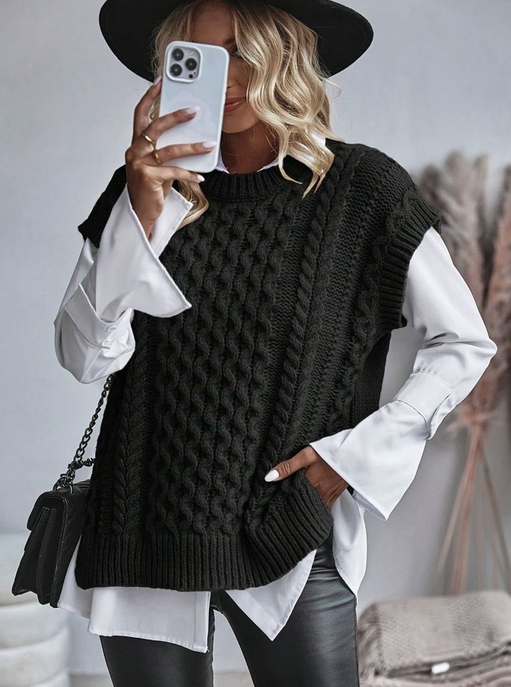 Chunky Cable Jumper Vest