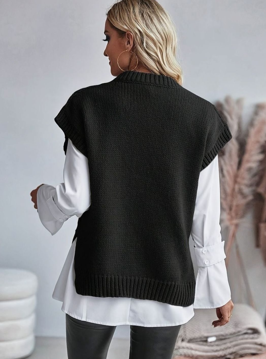 Chunky Cable Jumper Vest