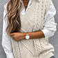 Chunky Cable V-Neck Vest