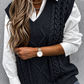 Chunky Cable V-Neck Vest
