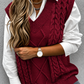 Chunky Cable V-Neck Vest
