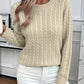 Chunky Cable Crewneck