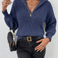 Chunky Wide Collar Half-Zip