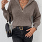 Chunky Wide Collar Half-Zip