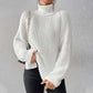 Chunky Rib Roll Neck Jumper