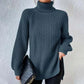 Chunky Rib Roll Neck Jumper