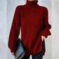 Chunky Rib Roll Neck Jumper