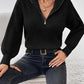 Chunky Rib Half-Zip Jumper