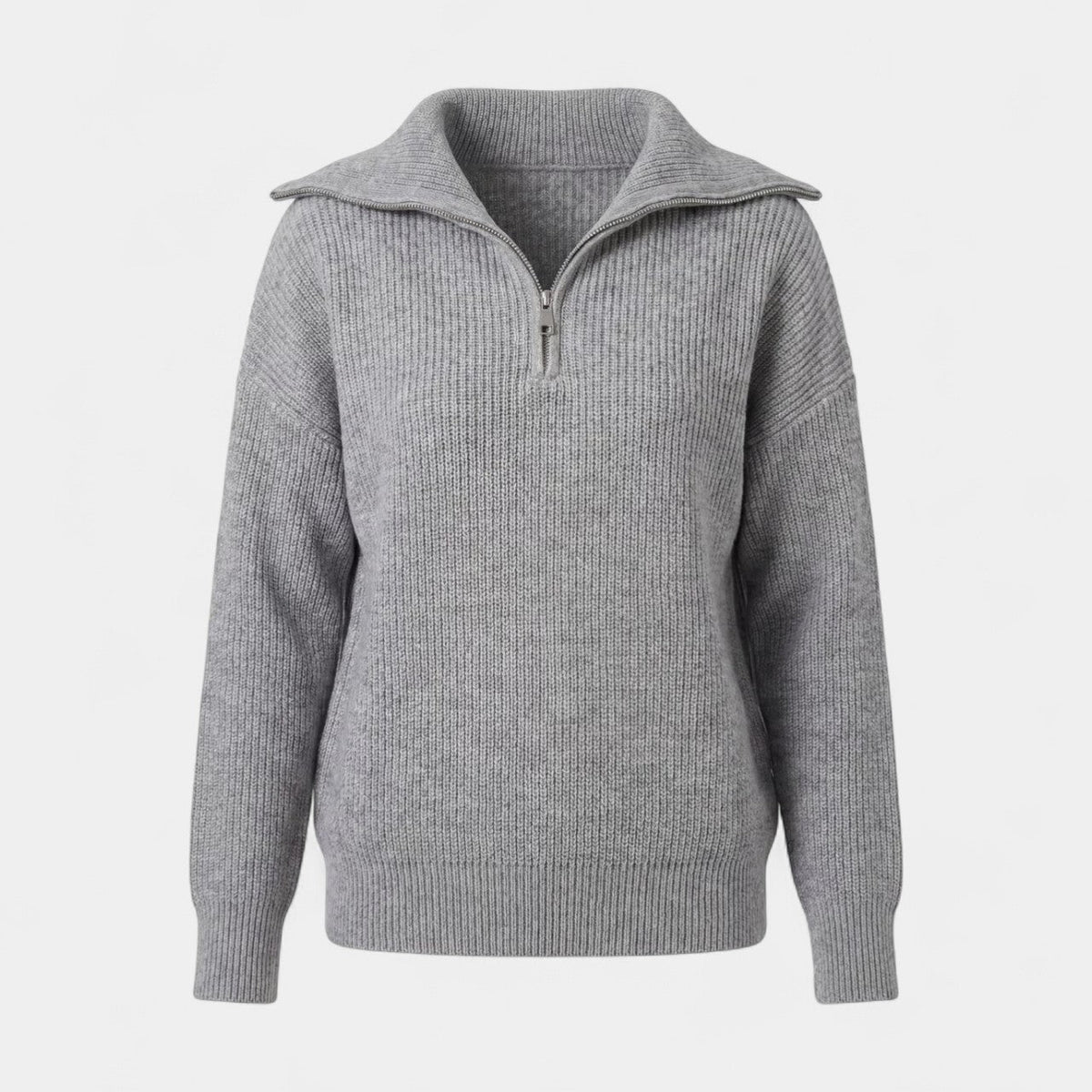Chunky Rib Wide Collar Jumper