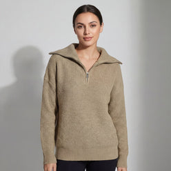 Chunky Rib Wide Collar Jumper
