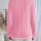 Varsity Stripe Cable Jumper