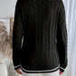 Varsity Stripe Cable Jumper