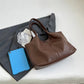 Hobo Bag Faux Leather Textured Grain with Magnetic Snap