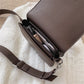 Crescent Bag Faux Leather with Zip and Removable Strap
