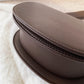 Crescent Bag Faux Leather with Zip and Removable Strap