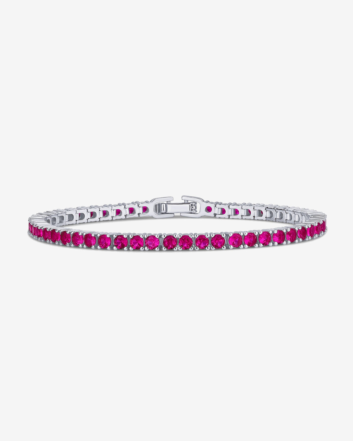 Jewlari Bracelet Naviiz White Gold 6.5 Inches White Gold / 6.5 Inches / Ruby