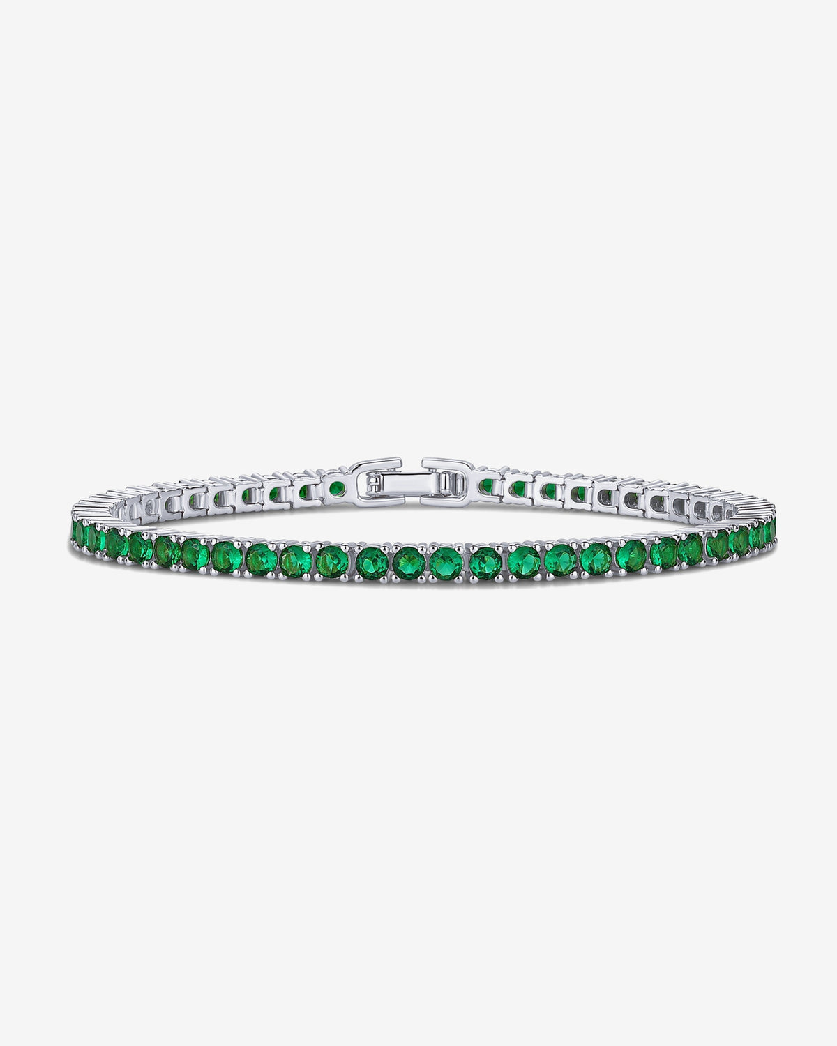 Jewlari Bracelet Naviiz White Gold 6.5 Inches White Gold / 6.5 Inches / Emerald