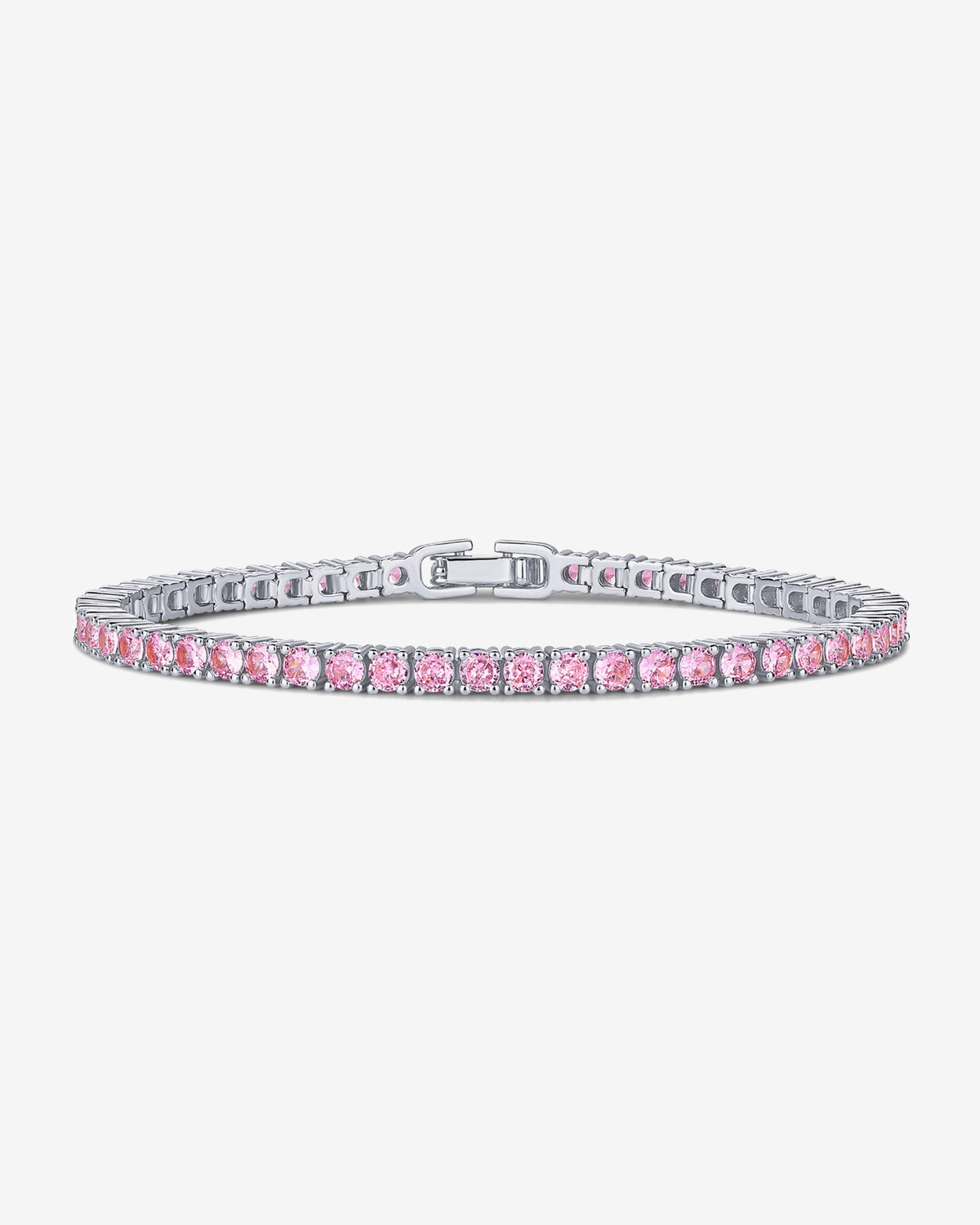 Jewlari Bracelet Naviiz White Gold 6.5 Inches White Gold / 6.5 Inches / Pink