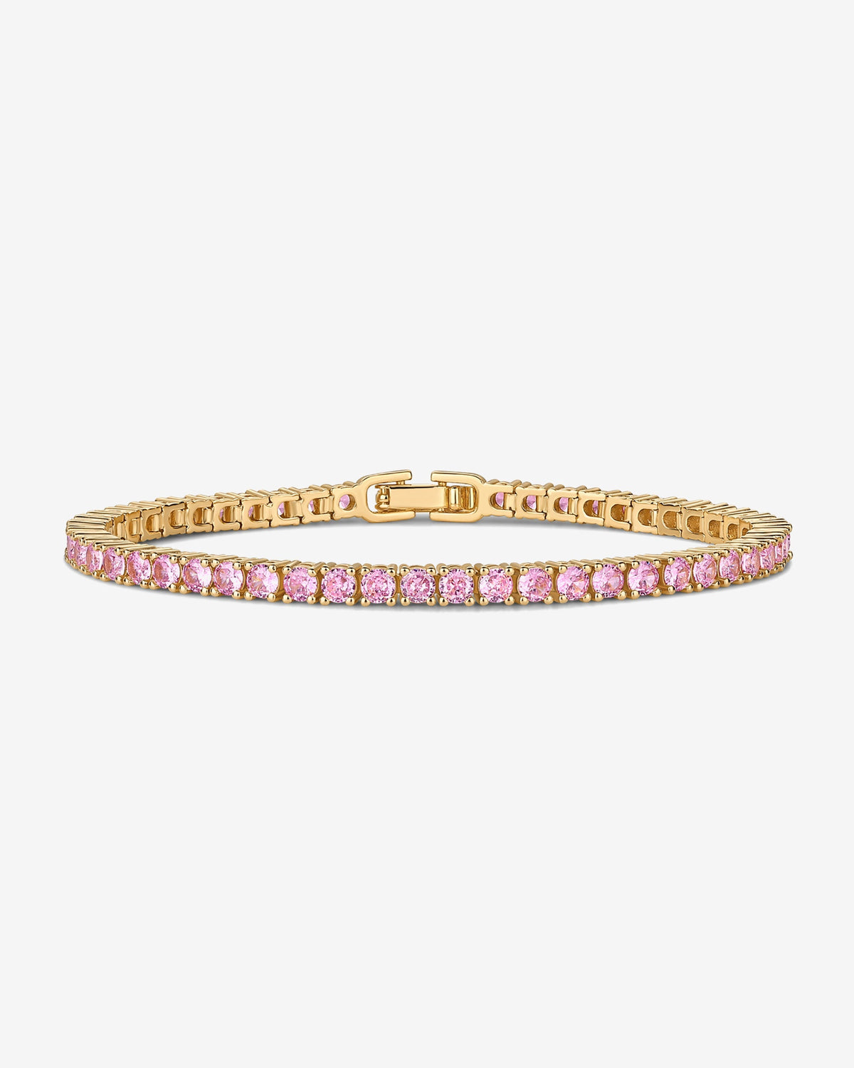 Jewlari Bracelet Naviiz Yellow Gold 6.5 Inches Yellow Gold / 6.5 Inches / Pink