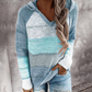 Colour Block Hooded Knit Jumper