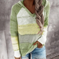 Colour Block Hooded Knit Jumper