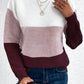 Three-Tone Boat Neck Jumper