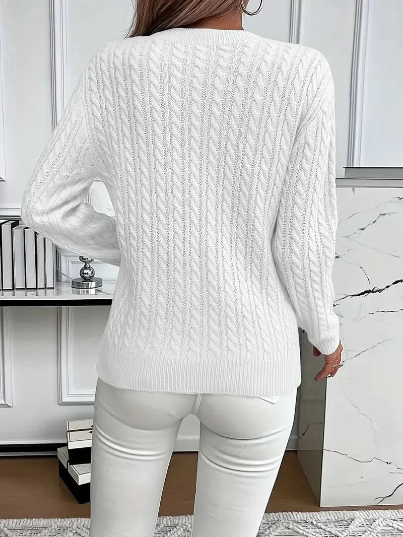 Twisted Cable Crewneck Jumper