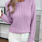 Twisted Cable Crewneck Jumper