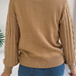 Chevron Cable Crewneck Jumper
