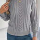 Chevron Cable Crewneck Jumper