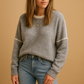 Shoulder Stripe Crewneck Jumper