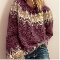 Brushed Nordic Yoke Jumper