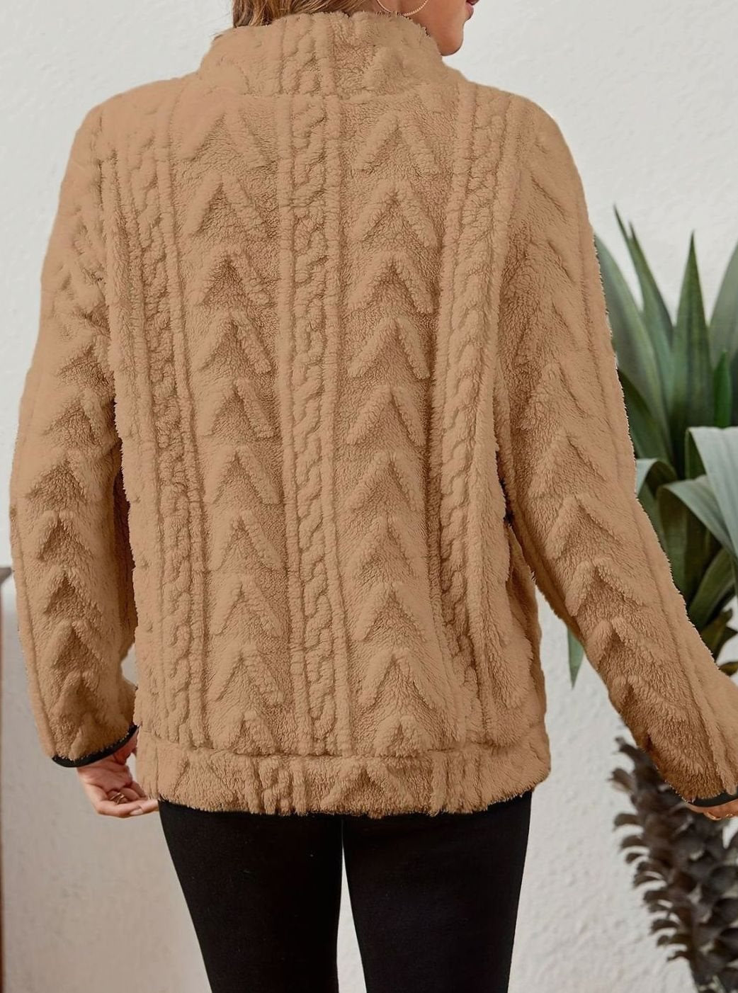 Textured Fleece Half-Zip